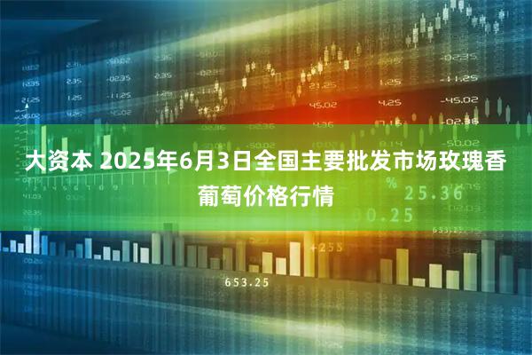 大资本 2025年6月3日全国主要批发市场玫瑰香葡萄价格行情